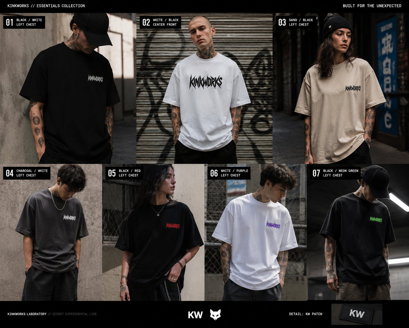 KINKWORKS Tee - White Logo